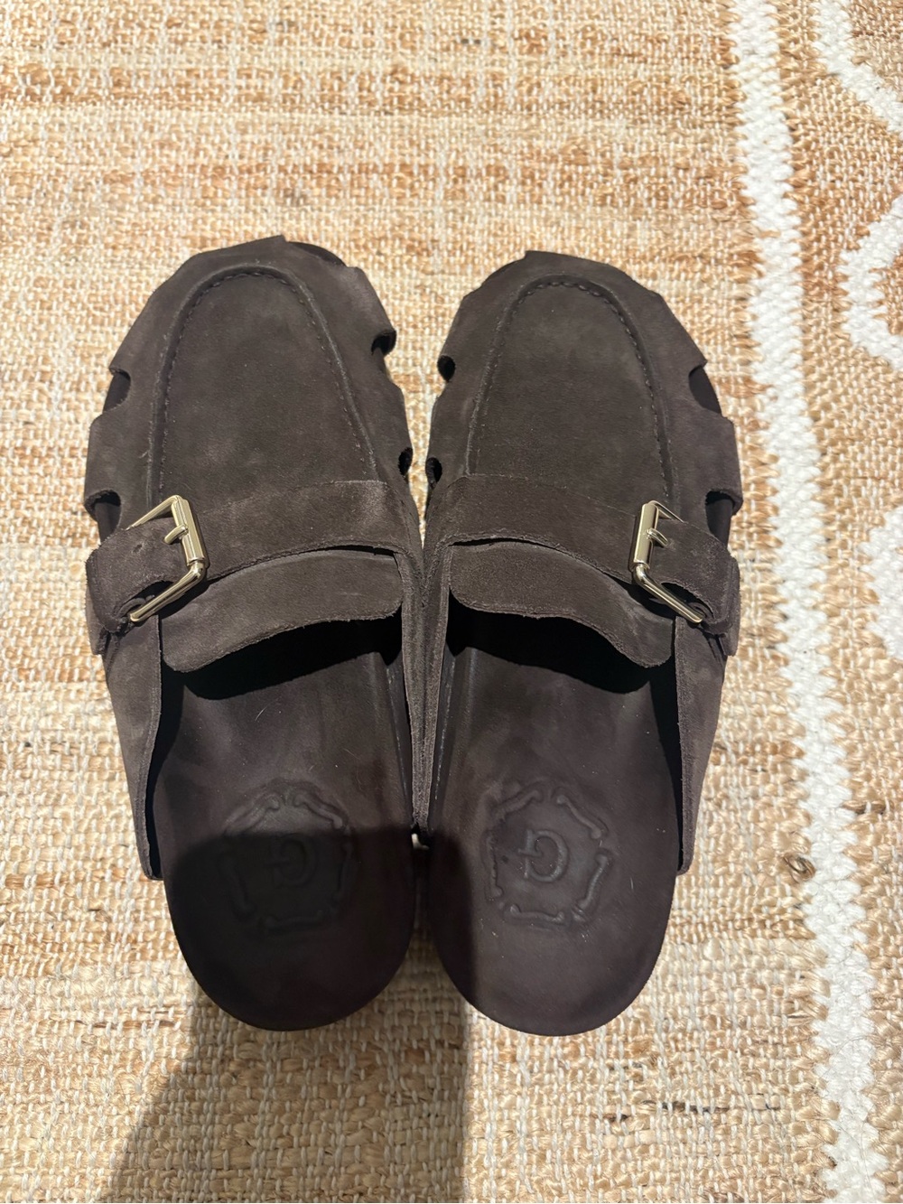 Grenson Dotty Clogs - Brown Suede - Women’s 7.5 / EU 38 / UK 5